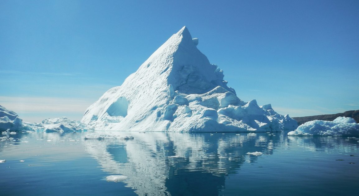 Iceberg Breaks from Antarctic Ice Shelf