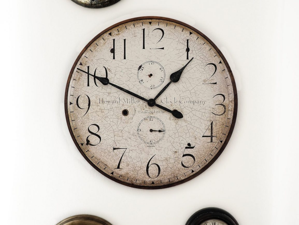 Clocks on a wall