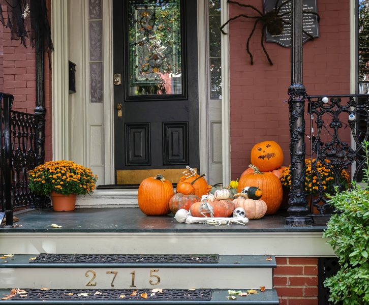 a house for trick-or-treaters to visit