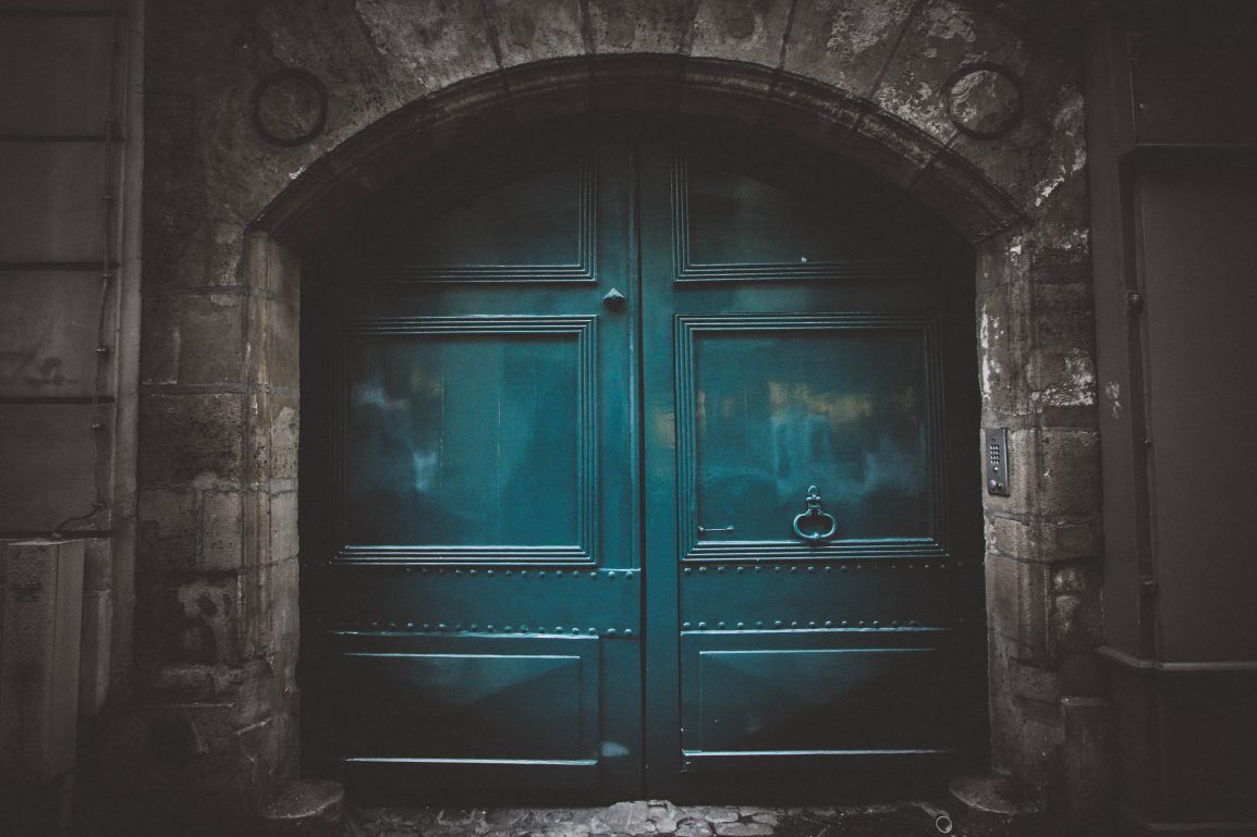 An ominous door
