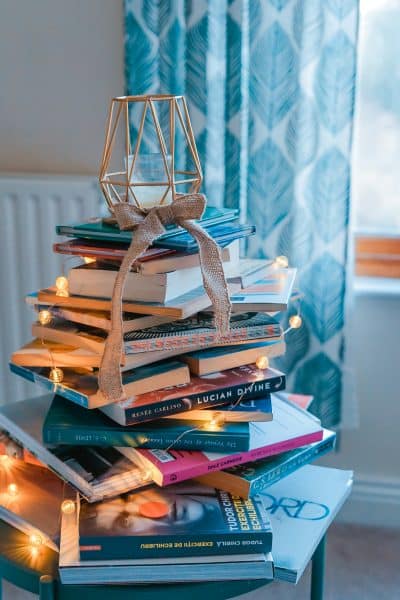 Photo of stack of books